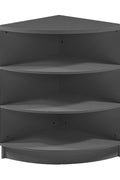 New Retail Display & Checkout Counters – Multiple Styles & Sizes | Gray Finish - with Corner Counter 35.4″ × 35.4″ × 35.4″ | Sold by Uncle Wiener's Wholesale
