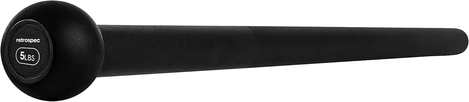 Retrospec Mace Bell – Heavy-Duty Steel Training Weight – 10LB / 15LB Options – One-Piece Forged with Knurled Grip – Open Box