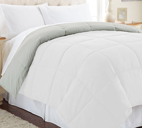 New Reversible Down Alternative Microfiber Comforter Set – 3 - Piece Ultra Soft Bedding Set WHGR - with Twin Reversible 3pcs Comforter Set | Sold by Uncle Wiener's Wholesale