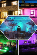 NEW RGB Remote Controlled LED Flood Light — 60W & 100W, 44 - Key Remote, IP66 Waterproof - with 60 Watt | Sold by Uncle Wiener's Wholesale