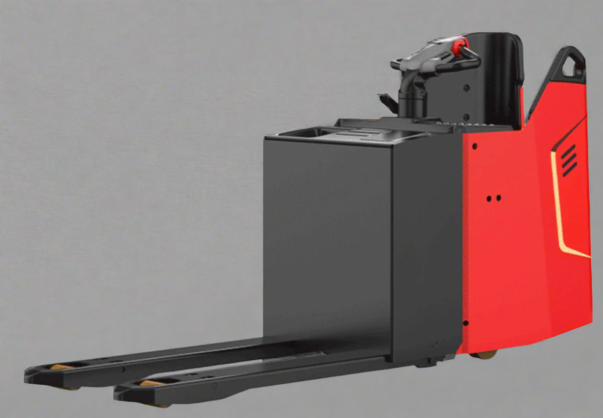 "Ride-on electric pallet jack truck with 4400 lb capacity for warehouse logistics"

"Heavy-duty red electric pallet jack truck with lithium battery VPT20SR"

"Battery-powered pallet jack forklift for long-distance warehouse transport"

"Industrial ride-on pallet jack with ergonomic operator platform"