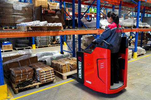 "Ride-on electric pallet jack truck with 4400 lb capacity for warehouse logistics"

"Heavy-duty red electric pallet jack truck with lithium battery VPT20SR"

"Battery-powered pallet jack forklift for long-distance warehouse transport"

"Industrial ride-on pallet jack with ergonomic operator platform"
