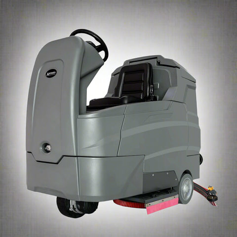 Ride-On Floor Scrubber Machine Front View

Rechargeable Floor Scrubber for Commercial Use

Floor Cleaning Equipment Side View

Industrial Ride-On Scrubber Compact Size