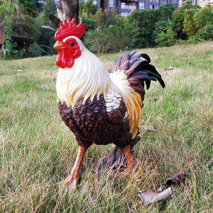 New Rooster Garden Statue – Indoor & Outdoor Decorative Farmhouse Figure B148734B - with | Sold by Uncle Wiener's Wholesale