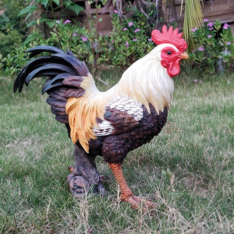 New Rooster Garden Statue – Indoor & Outdoor Decorative Farmhouse Figure B148734B - with | Sold by Uncle Wiener's Wholesale