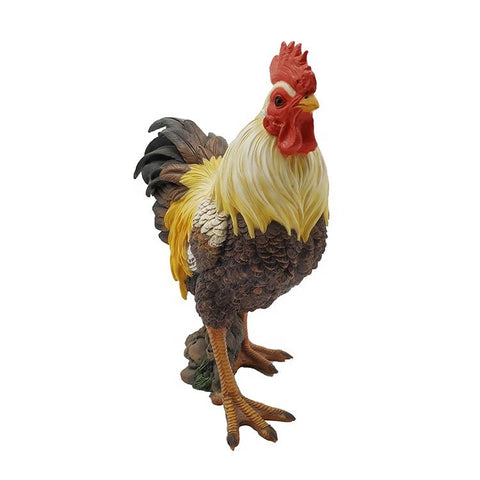 New Rooster Garden Statue – Indoor & Outdoor Decorative Farmhouse Figure B148734B - with | Sold by Uncle Wiener's Wholesale