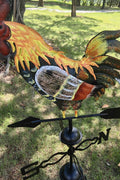 NEW Rooster Metal Wind & Weather Vane ON18WV10 - with | Sold by Uncle Wiener's Wholesale