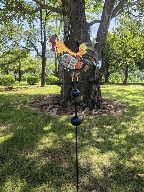 NEW Rooster Metal Wind & Weather Vane ON18WV10 - with | Sold by Uncle Wiener's Wholesale