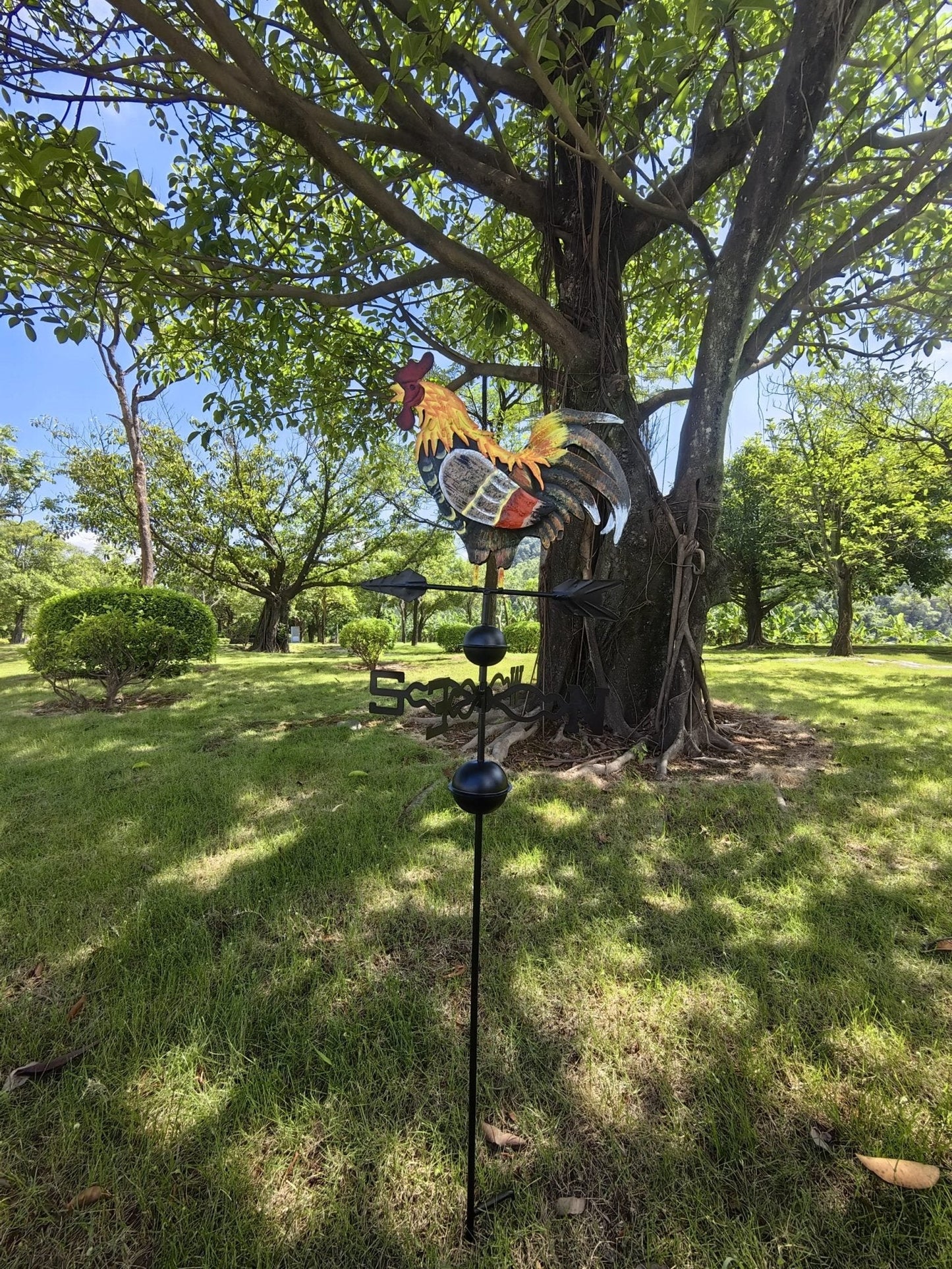 NEW Rooster Metal Wind & Weather Vane ON18WV10 - with | Sold by Uncle Wiener's Wholesale