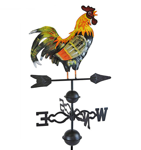 NEW Rooster Metal Wind & Weather Vane ON18WV10 - with | Sold by Uncle Wiener's Wholesale