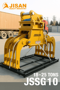 JSSG10 360° Rotating Hydraulic Demolition Grapple for Excavators – 25–32 Ton Compatibility