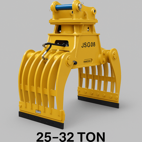 JSSG10 360° Rotating Hydraulic Demolition Grapple for Excavators – 25–32 Ton Compatibility