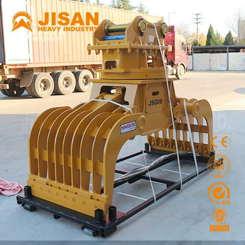 JSSG10 360° Rotating Hydraulic Demolition Grapple for Excavators – 25–32 Ton Compatibility