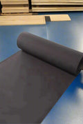Rubber Gym Roll Flooring – Blue Speck Finish 3.28 ft x 32.80 ft
Rubber Gym Roll Flooring Installed in Fitness Studio
Black Rubber Roll Mat for Gym and Garage Floors
CrossFit Gym with Rubber Flooring Roll