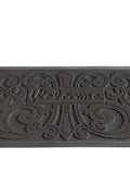 New Rubber Welcome Floor Mat – Non Skid Black 30x18 – SKURUBMAT3018 - with | Sold by Uncle Wiener's Wholesale