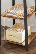 Rustic 3-shelf coat stand with black steel frame and wooden finish
Freestanding coat hanger with hooks and storage shelves for entryways
Industrial coat rack for home, office, or dorm use
Brown and black coat stand for modern rustic décor
Functional entryway storage stand with hanging and shelving options