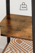 Rustic 3-shelf coat stand with black steel frame and wooden finish
Freestanding coat hanger with hooks and storage shelves for entryways
Industrial coat rack for home, office, or dorm use
Brown and black coat stand for modern rustic décor
Functional entryway storage stand with hanging and shelving options