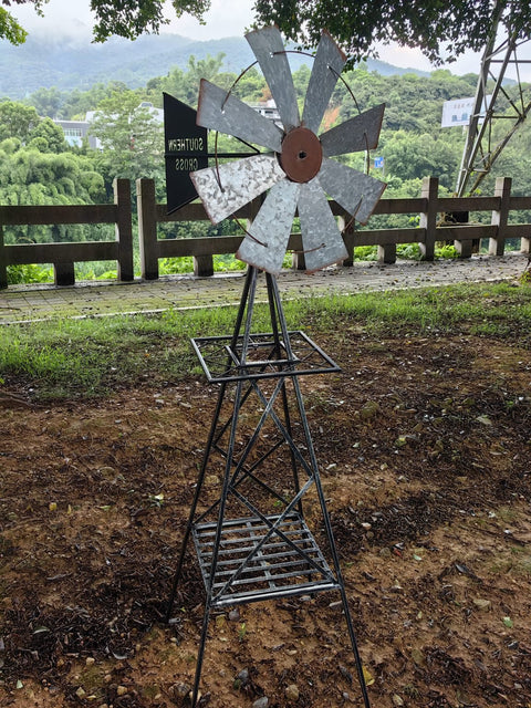 New Rustic Garden & Yard Windmill – Decorative Outdoor Windmill for Lawn & Garden ONWV1072 - with | Sold by Uncle Wiener's Wholesale