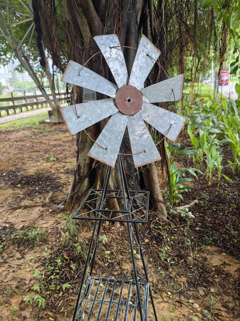 New Rustic Garden & Yard Windmill – Decorative Outdoor Windmill for Lawn & Garden ONWV1072 - with | Sold by Uncle Wiener's Wholesale
