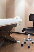 NEW Salon Saddle Adjustable Height Backrest Chair GR003 - with | Sold by Uncle Wiener's Wholesale