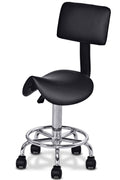 NEW Salon Saddle Adjustable Height Backrest Chair GR003 - with | Sold by Uncle Wiener's Wholesale
