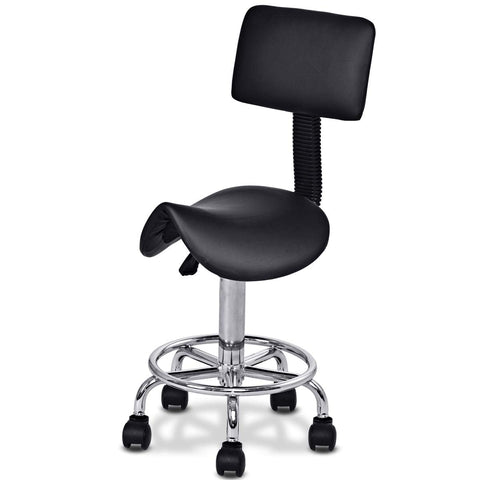 NEW Salon Saddle Adjustable Height Backrest Chair GR003 - with | Sold by Uncle Wiener's Wholesale