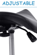 NEW Salon Saddle Adjustable Height Backrest Chair GR003 - with | Sold by Uncle Wiener's Wholesale