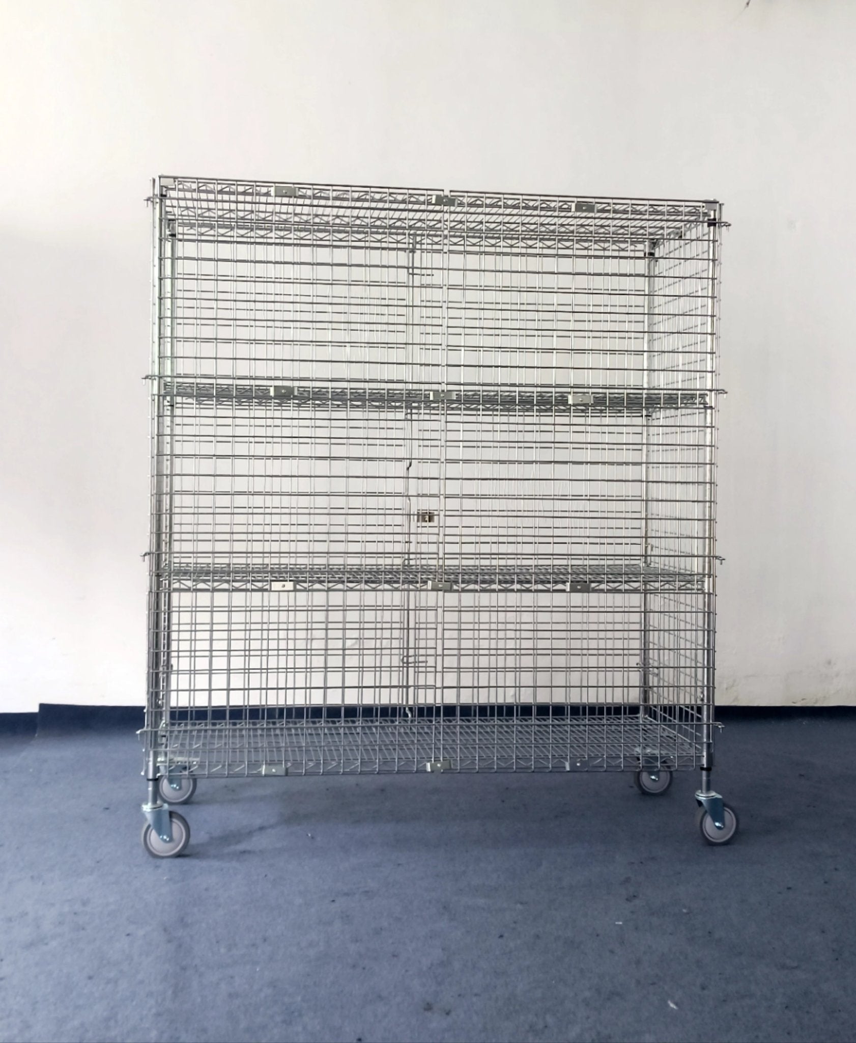 NEW SECURITY LOCKABLE STORAGE RACK SAFETY CAGE - with | Sold by Uncle Wiener's Wholesale