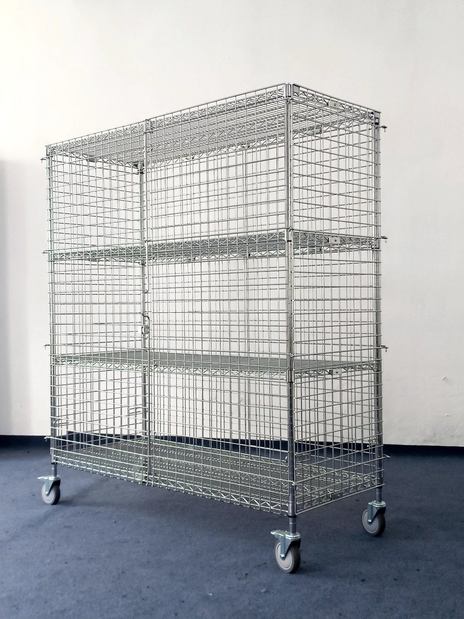 NEW SECURITY LOCKABLE STORAGE RACK SAFETY CAGE - with | Sold by Uncle Wiener's Wholesale