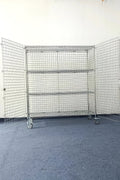 NEW SECURITY LOCKABLE STORAGE RACK SAFETY CAGE - with | Sold by Uncle Wiener's Wholesale