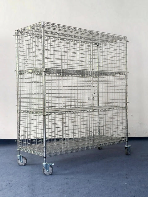 NEW SECURITY LOCKABLE STORAGE RACK SAFETY CAGE - with | Sold by Uncle Wiener's Wholesale