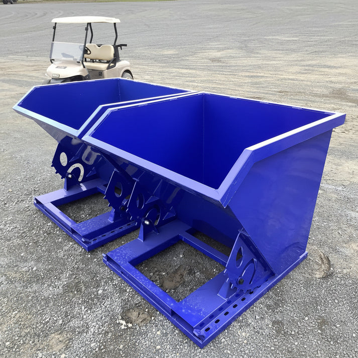 Self-Dumping Steel Tilt Hopper – Heavy-Duty Industrial Garbage Bin ...