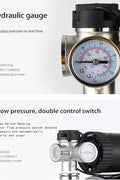 Self-priming stainless steel jet pump 1HP front view

Dual model jet well pump 220V – 1HP and 2HP display

Pump body close-up showing stainless steel finish

Water pump installed in irrigation system

220V self-priming water pump with pressure label