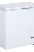 New Siebel White Chest Freezer – Deep Freezer 4.9, 14 & 25.9 Cu. Ft. with Lock, Basket & Temperature Control - with 14CU Siebel White Chest Deep Freezer | Sold by Uncle Wiener's Wholesale