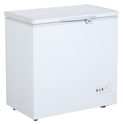 New Siebel White Chest Freezer – Deep Freezer 4.9, 14 & 25.9 Cu. Ft. with Lock, Basket & Temperature Control - with 14CU Siebel White Chest Deep Freezer | Sold by Uncle Wiener's Wholesale
