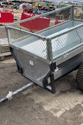 Single Axle ATV Dump Trailer TB500 – 1,000 lb capacity with steep dump angle and pneumatic tires for heavy-duty hauling