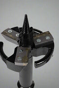 "Skid Steer 10 inch stump planer attachment with hex collar"

"Side view of heavy-duty auger stump planer"

"Replaceable steel cutting plates for stump planer"

"Skid steer root grinder with powder-coated finish"