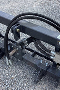 PHA162C 3-point hitch adapter mounted on skid steer
Heavy-duty universal skid steer hitch adapter side view