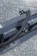 PHA162C 3-point hitch adapter mounted on skid steer
Heavy-duty universal skid steer hitch adapter side view