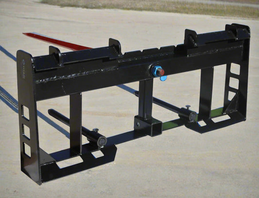 NEW SKID STEER 42″ PALLET FORKS TRAILER HITCH 49″ BALE SPEAR - Skid Steer Attachment with | Sold by Uncle Wiener's Wholesale