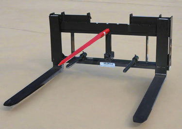 SKID STEER 42″ PALLET FORKS TRAILER HITCH 49″ BALE SPEAR - Skid Steer Attachment with | Sold by Uncle Wiener's Wholesale