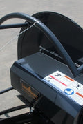 Brush cutter mounted on skid steer cutting tall brush
Side view of articulating brush cutter head
In-cab control system of ABC13125A
Brush cutter swinging at 90° angle
Vertical trimming with brush cutter attachment
ABC13125A brush cutter cutting roadside brush
Skid steer brush cutter extended for bank mowing