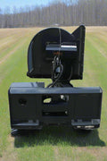 Brush cutter mounted on skid steer cutting tall brush
Side view of articulating brush cutter head
In-cab control system of ABC13125A
Brush cutter swinging at 90° angle
Vertical trimming with brush cutter attachment
ABC13125A brush cutter cutting roadside brush
Skid steer brush cutter extended for bank mowing