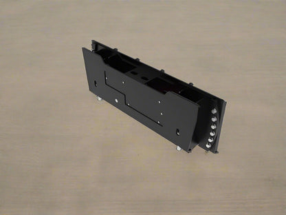 Hydraulic tilt rotator plate mounted on skid steer
Close-up of HTMP1220 rotator plate construction
Top-down view of tilt functionality
HTMP1220 plate attachment with hydraulic hoses
Universal quick attach on HTMP1220 unit