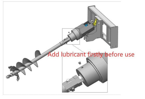 SKID STEER AUGER POST HOLE DIGGER DRILL BITS ATTACHMENT - with Auger with 9" &amp; 12" Drill Bits (Model: 9PHAS) | Sold by Uncle Wiener's Wholesale
