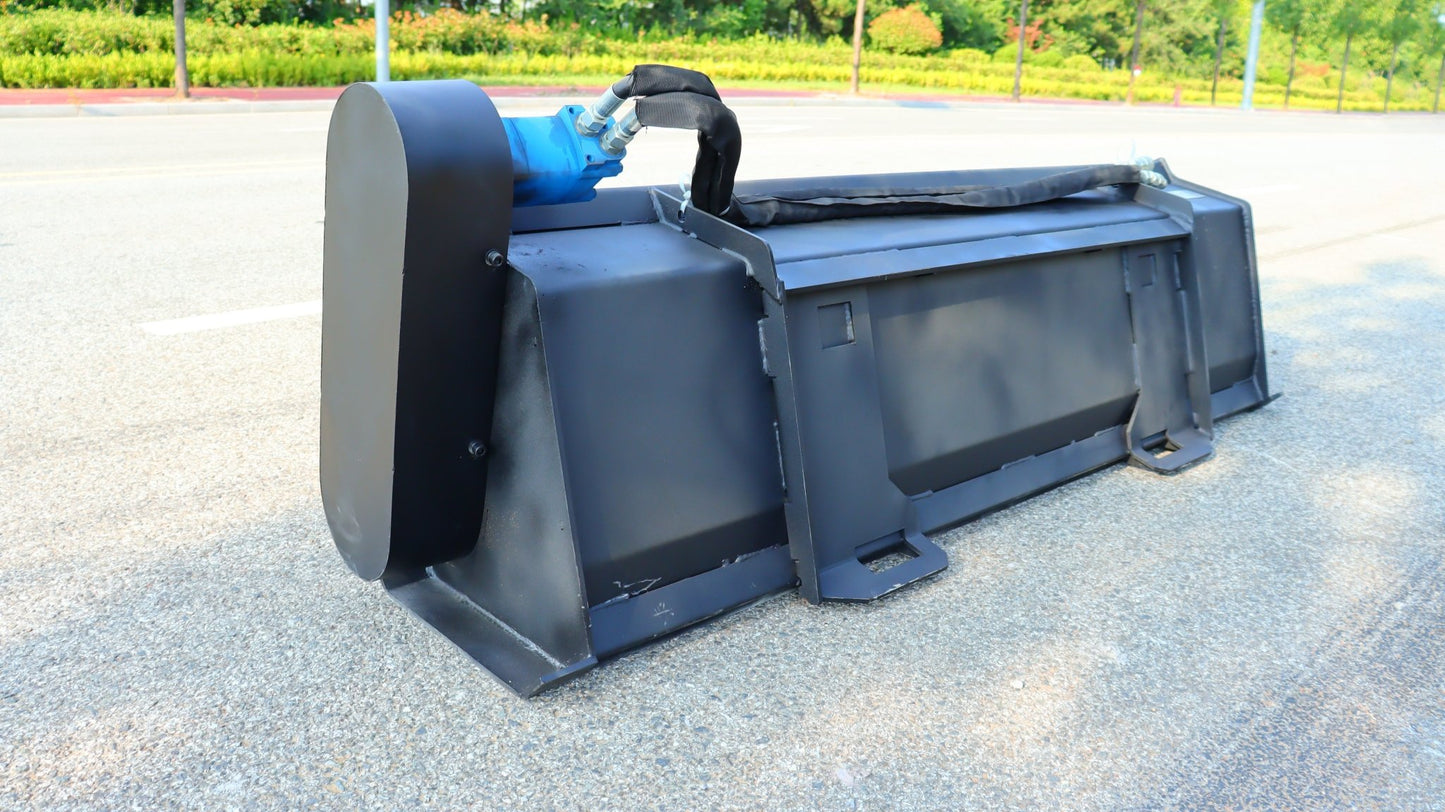 Construction-grade trenching attachment for compact equipment