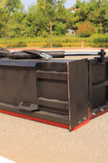 New Skid Steer Manure Pusher Attachment – 72 to 118 Working Width Heavy - Duty Scraper Livestock Waste Cleaner SU22502 - with | Sold by Uncle Wiener's Wholesale