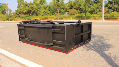 New Skid Steer Manure Pusher Attachment – 72 to 118 Working Width Heavy - Duty Scraper Livestock Waste Cleaner SU22502 - with | Sold by Uncle Wiener's Wholesale
