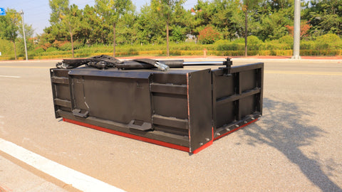 New Skid Steer Manure Pusher Attachment – 72 to 118 Working Width Heavy - Duty Scraper Livestock Waste Cleaner SU22502 - with | Sold by Uncle Wiener's Wholesale