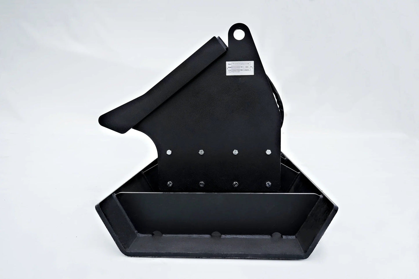 Skid Steer Plate Compactor front angled view
Skid Steer Compactor attachment side profile
Black vibratory plate compactor shown with quick attach
Compactor attachment for skid steer with wide working surface